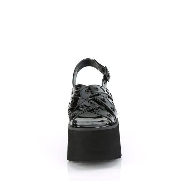 🍒 Festival Goth Star Platform Sandals