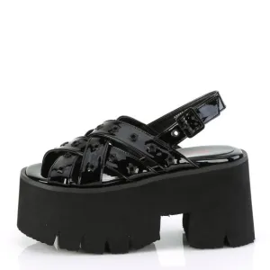 🍒 Festival Goth Star Platform Sandals