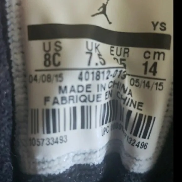 👟 Jordan 9 Retro Kids TS Sneaker Shoes