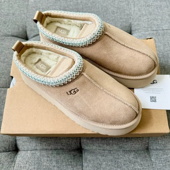 🍂 New UGG Tazz Platform Slipper Sand shoes