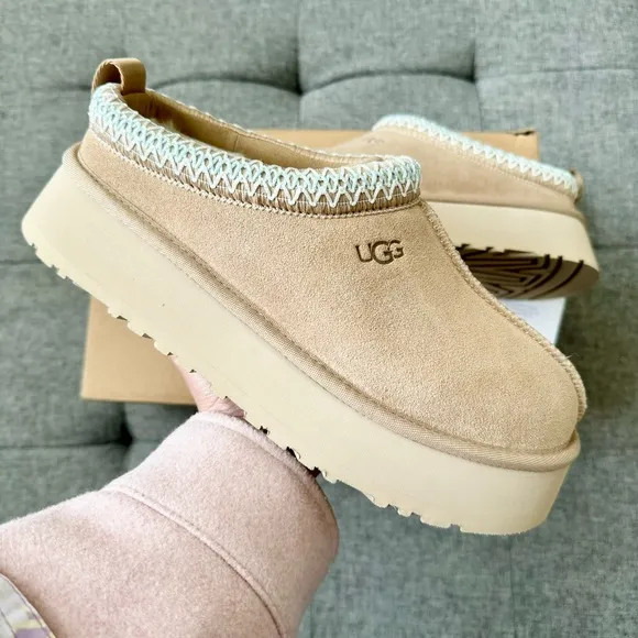 🍂 New UGG Tazz Platform Slipper Sand shoes