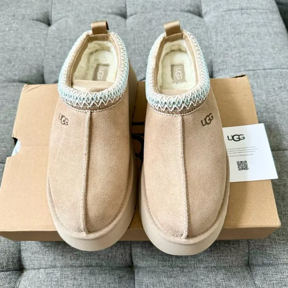 🍂 New UGG Tazz Platform Slipper Sand shoes
