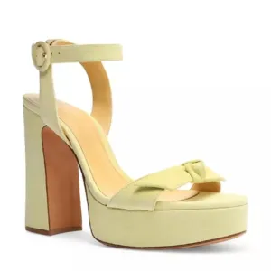 - nib ALEXANDRE BIRMAN Clarita Curve Platform Sandals in Yellow – Size 7.5