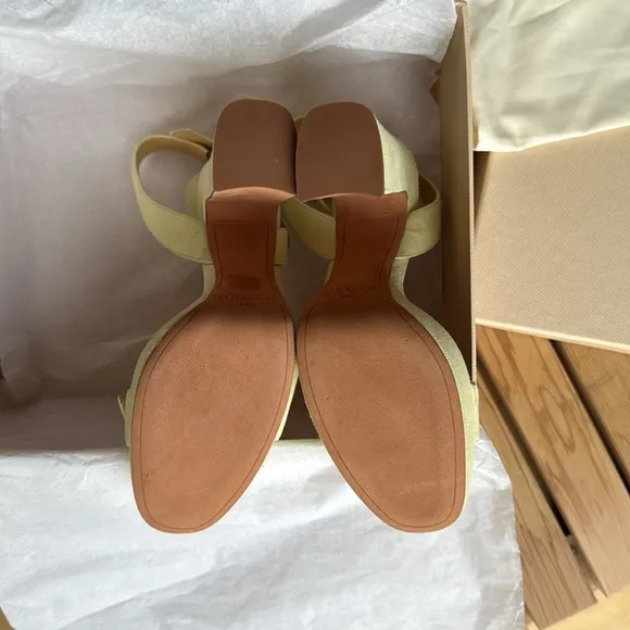- nib ALEXANDRE BIRMAN Clarita Curve Platform Sandals in Yellow – Size 7.5