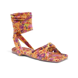 🆕️ NY &amp; Co Multicolor Fabric Wrap Sandals