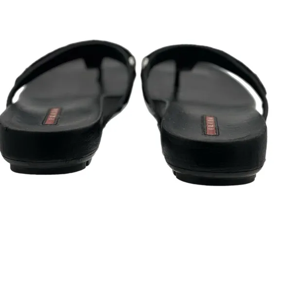 🖤 Prada Red Line Sport Thong Sandals – Black – Size 39 EU