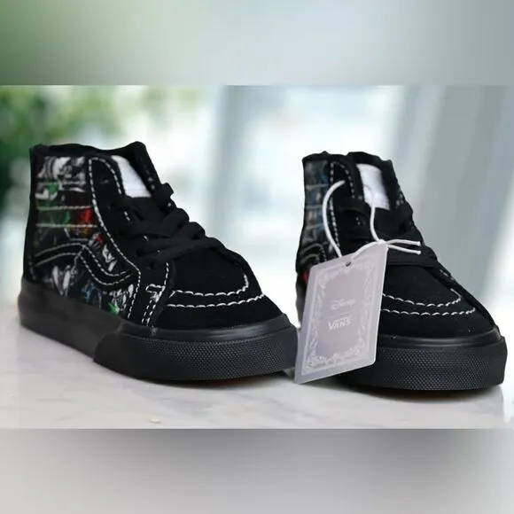 🔥🔥 Vans X Disney 100 Toddler Kids SK8-Hi Zip Villains Size 6