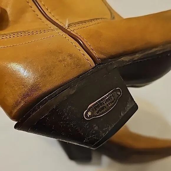 - Vintage Code West Soft Leather Cowboy Boots Sz 5.5 Fits like a 6.5