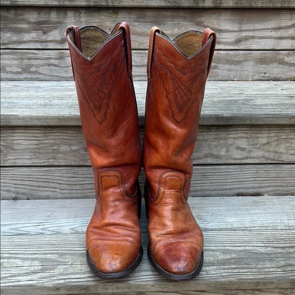 🤠 Vintage Frye Brown Cowboy &amp; Western Boots, 9D