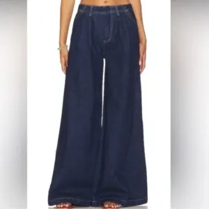 058 Free People Equinox Denim Trousers NWT Size 25