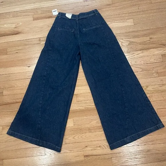 058 Free People Equinox Denim Trousers NWT Size 25