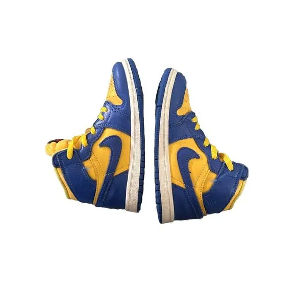 10c Jordan 1 Retro High OG Reverse Laney Yellow Royal Blue TD FD2598-700 Shoes