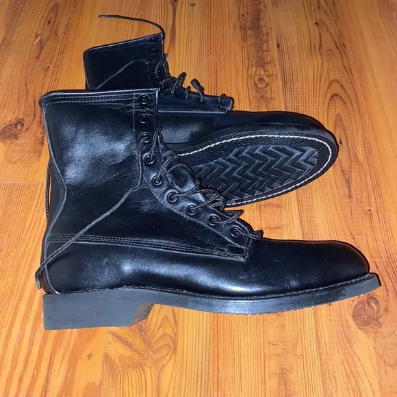1981 Addison Shoe Company Military Steal Toe Boots | Size: 7.5”