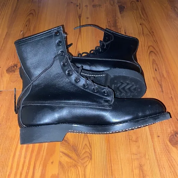 1981 Addison Shoe Company Military Steal Toe Boots | Size: 7.5”