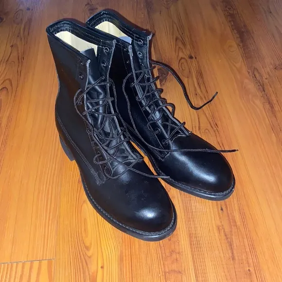 1981 Addison Shoe Company Military Steal Toe Boots | Size: 7.5”