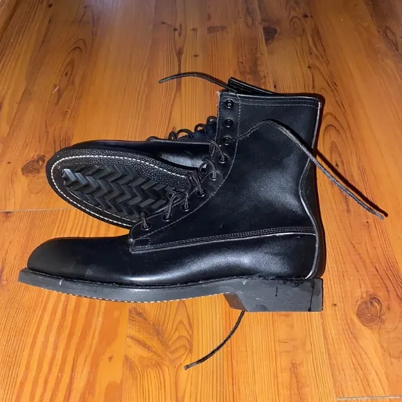 1981 Addison Shoe Company Military Steal Toe Boots | Size: 7.5”