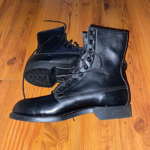 1981 Addison Shoe Company Military Steal Toe Boots | Size: 7.5”
