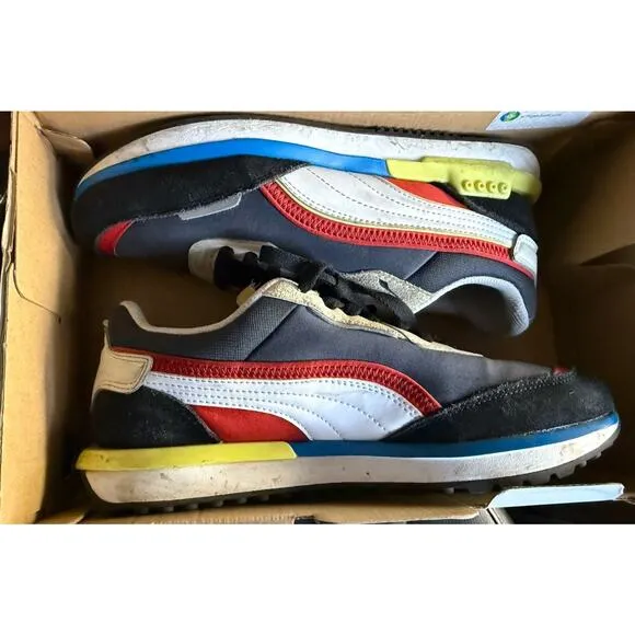 2 Pairs Of Puma Future Rider Sneakers - Size Youth 7C (7Y) Shoes