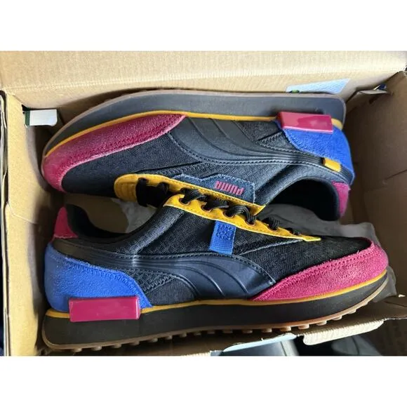 2 Pairs Of Puma Future Rider Sneakers - Size Youth 7C (7Y) Shoes