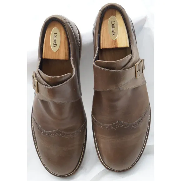 $200 NAOT EVIDENCE &quot;VINTAGE FOG&quot; LIGHT BROWN LEATHER SLIP RESISTANT SHOES 42 / 9
