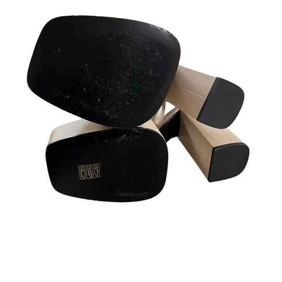 3juin Ambra closed-toe platform leather sandals 10