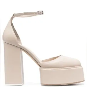 3juin Ambra closed-toe platform leather sandals 10