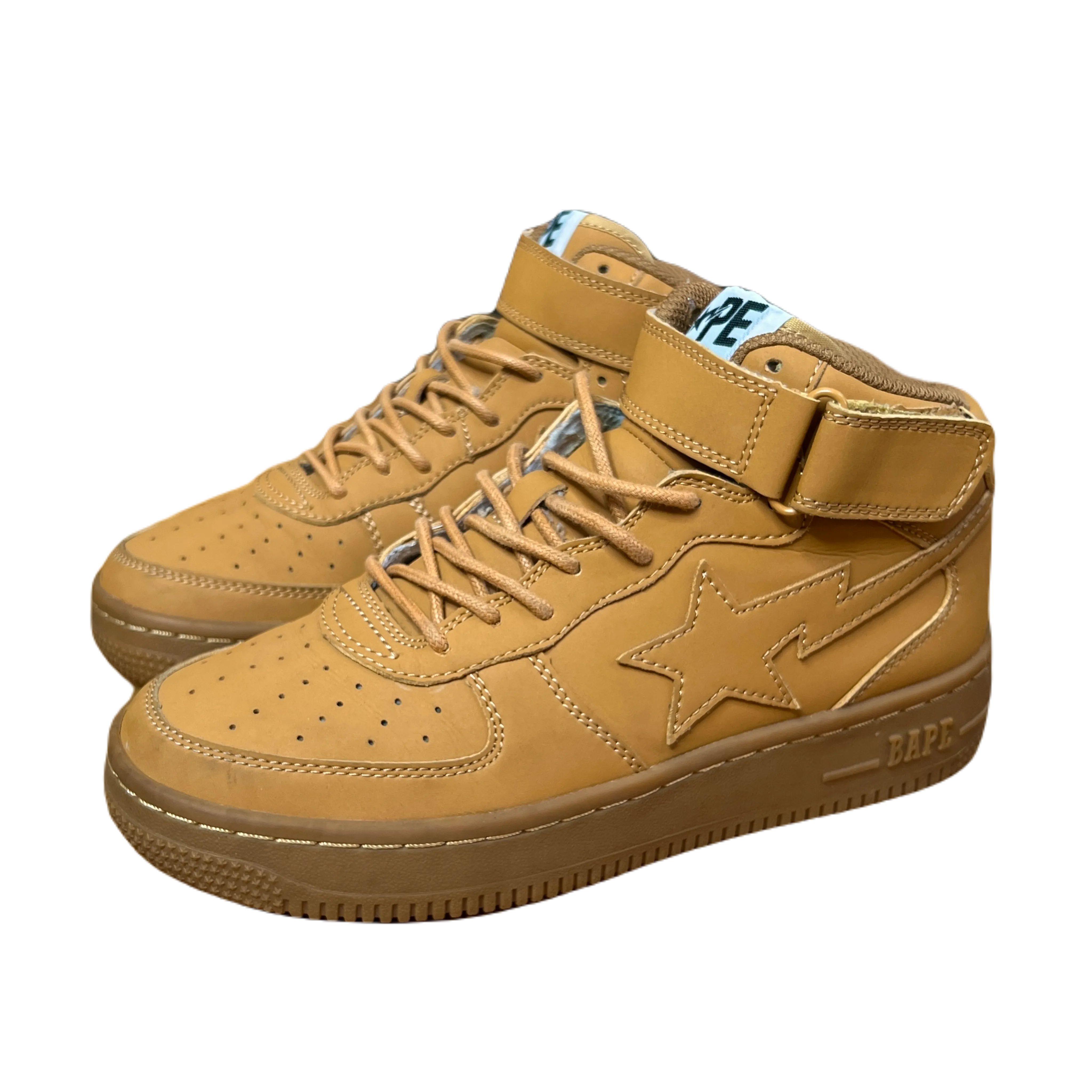 [5.5] Bape Wheat Bapesta Highs