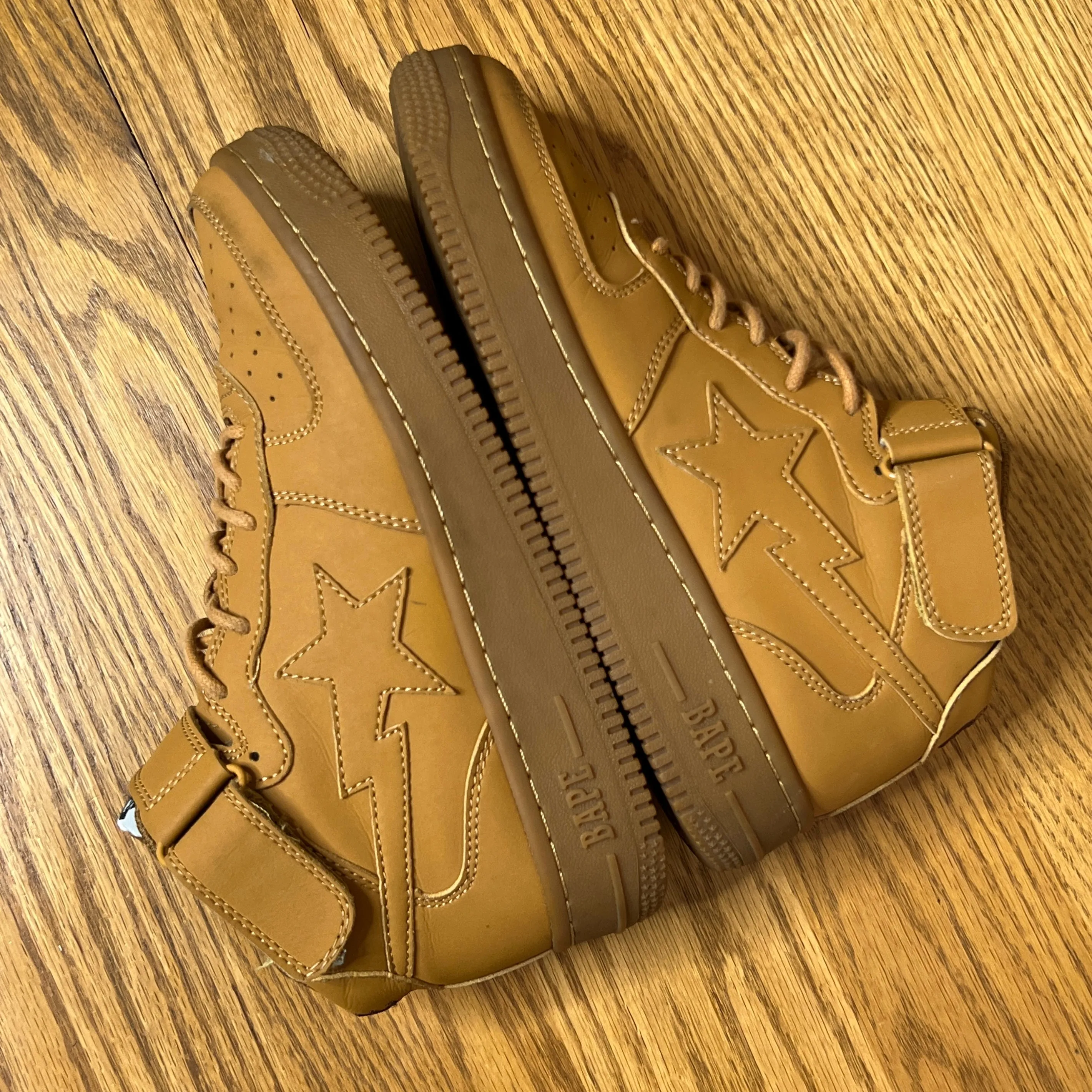 [5.5] Bape Wheat Bapesta Highs