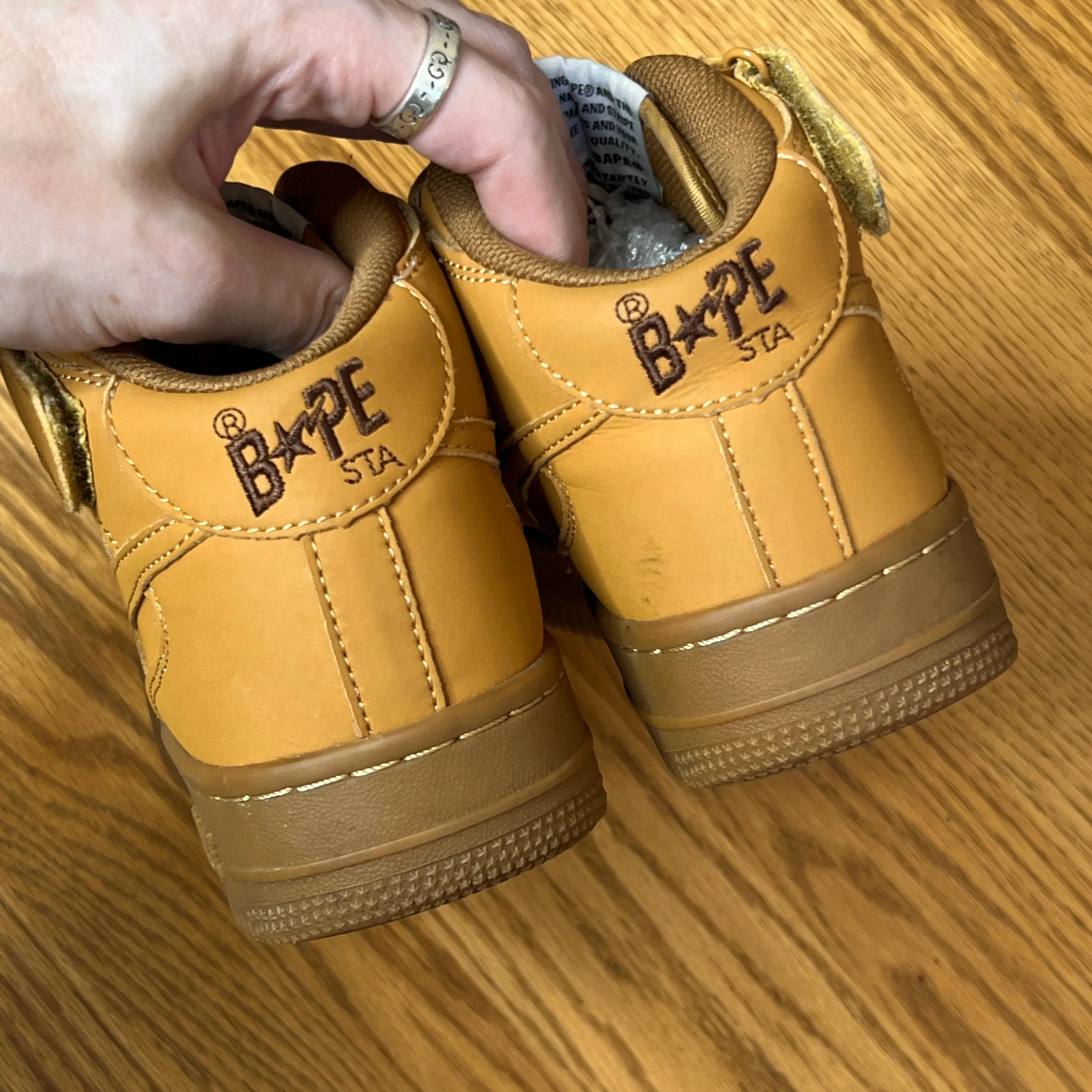 [5.5] Bape Wheat Bapesta Highs