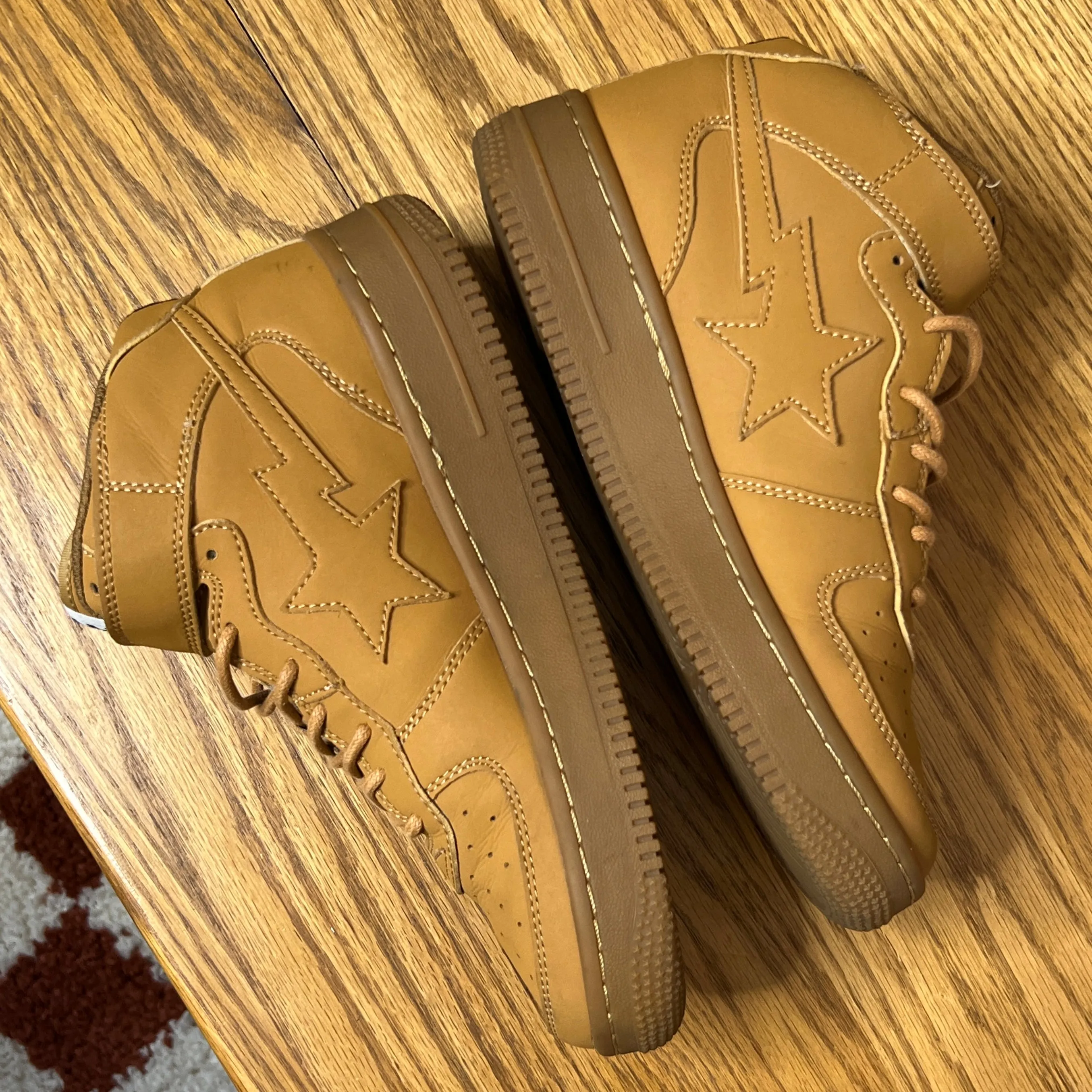 [5.5] Bape Wheat Bapesta Highs