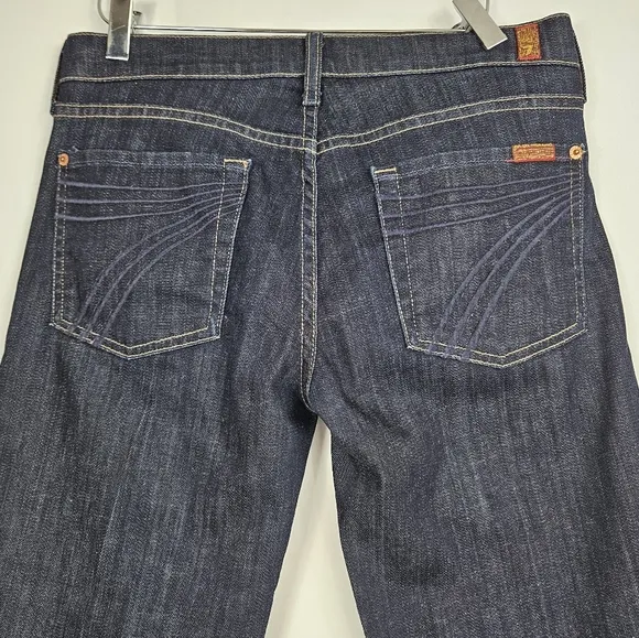 7 for all mankind dojo cropped barrel jeans size 28