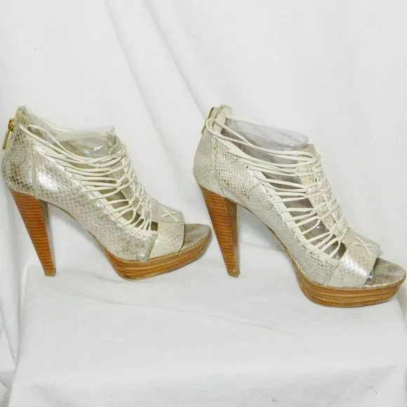 7 For All Mankind Lacy Platform Sandals Sz  8.5