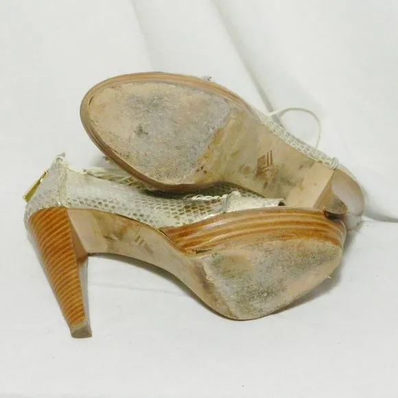 7 For All Mankind Lacy Platform Sandals Sz  8.5