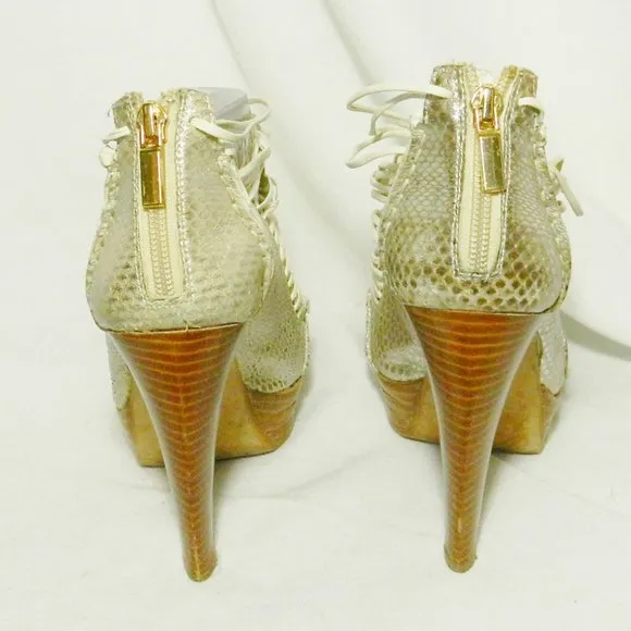 7 For All Mankind Lacy Platform Sandals Sz  8.5