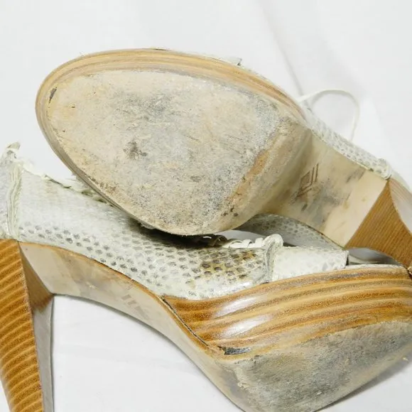 7 For All Mankind Lacy Platform Sandals Sz  8.5