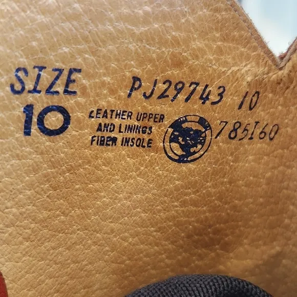 70s Levis  Cowboy Boots 10.5 Cognac‎ Brown Western