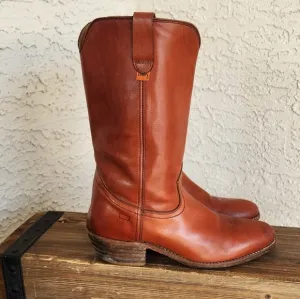 70s Levis  Cowboy Boots 10.5 Cognac‎ Brown Western