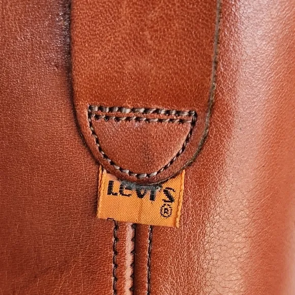 70s Levis  Cowboy Boots 10.5 Cognac‎ Brown Western