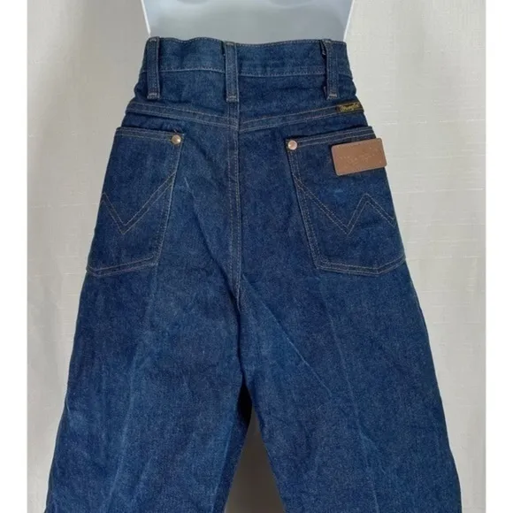 70’s Vintage ‘Wrangler’ Dark Wash Straight Leg Jeans