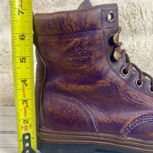 8.5 Custom Restored Purple Wash Distressed Timberland Women's Leather Boots