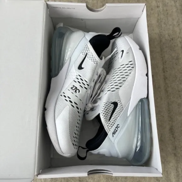 8.5 W Nike Air Max 270 Women's Shoes White Black Grey