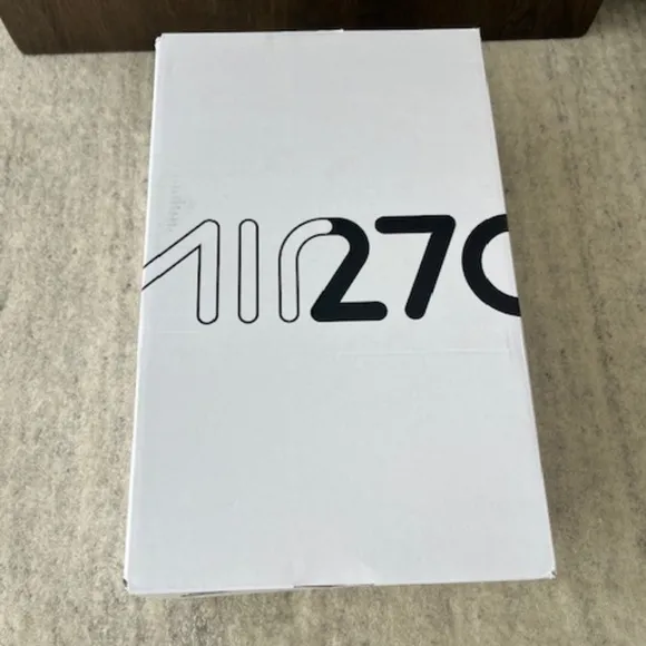 8.5 W Nike Air Max 270 Women's Shoes White Black Grey