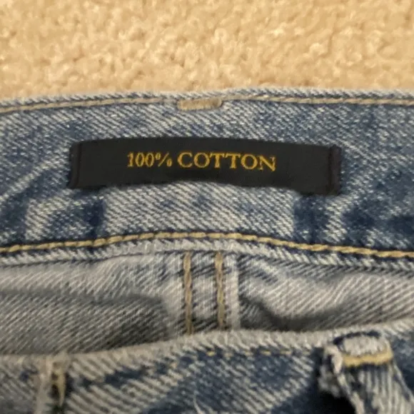 Abercrombie &amp; Fitch 100% Cotton Slim Straight Destressed Jeans Sz 28x30