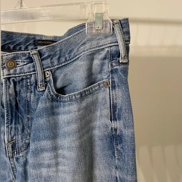Abercrombie &amp; Fitch 100% Cotton Slim Straight Destressed Jeans Sz 28x30