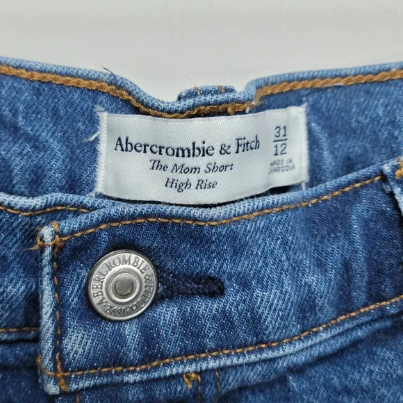 Abercrombie &amp; Fitch High Rise Mom Shorts Size 31/12