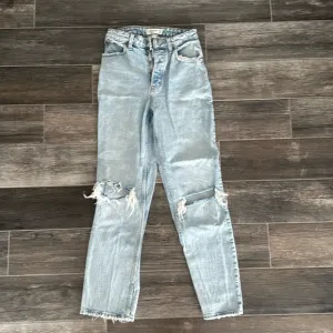 Abercrombie High Rise Dad Blue Jean Size 25 Curve Love