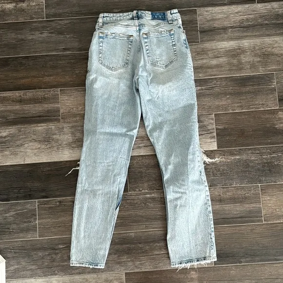 Abercrombie High Rise Dad Blue Jean Size 25 Curve Love