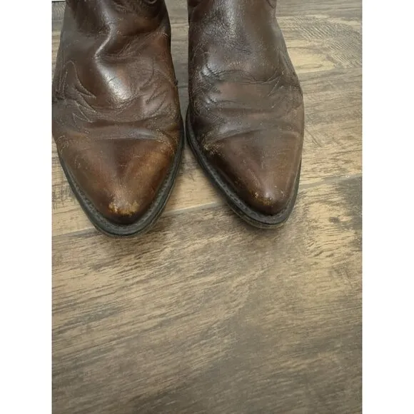 Acme Vintage Made In USA Brown Western Cowboy Boots Men’s Size‎ 9.5B Rodeo