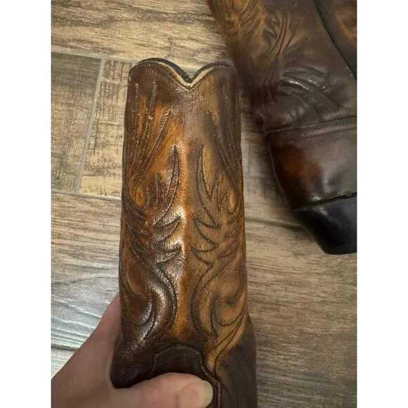 Acme Vintage Made In USA Brown Western Cowboy Boots Men’s Size‎ 9.5B Rodeo