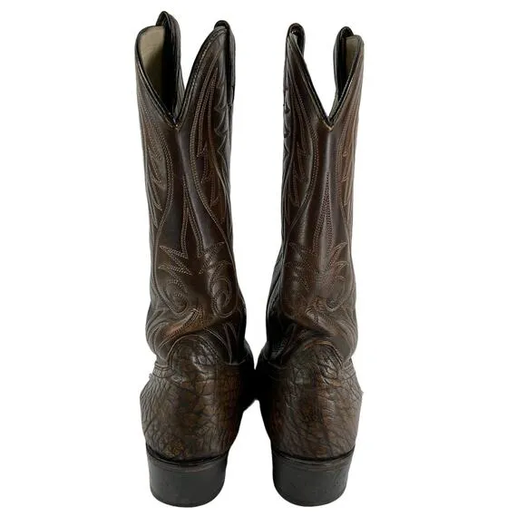 ACME Vintage Mens Western Cowboy Boots 9D Brown